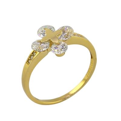 14 Ayar Altın Tasarım Yüzük  -  0192609