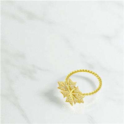 14 Ayar Altın Tasarım Yüzük  -  0194389