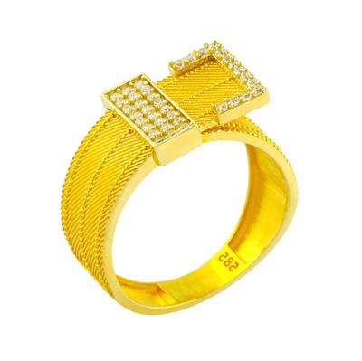 14 Ayar Altın Tasarım Yüzük  -  0194401