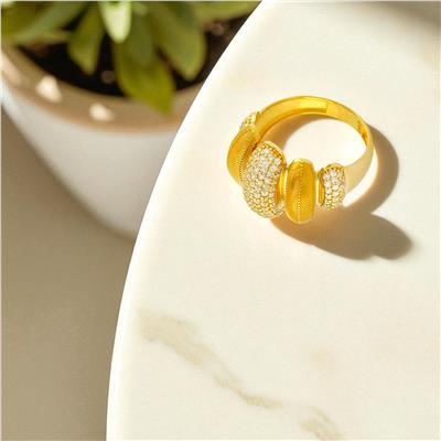 14 Ayar Altın Tasarım Yüzük  -  0194412