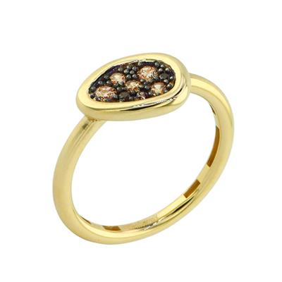 14 Ayar Altın Tasarım Yüzük  -  0194623