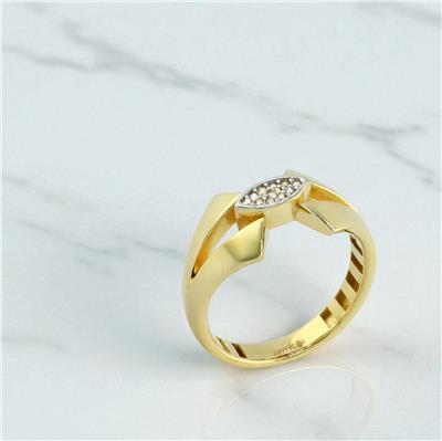 14 Ayar Altın Tasarım Yüzük  -  0194625