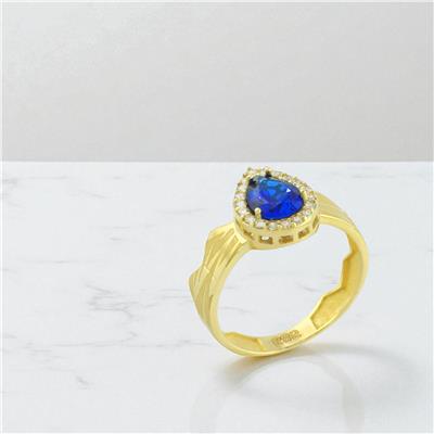 14 Ayar Altın Tasarım Yüzük  -  0196786