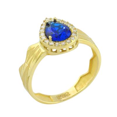 14 Ayar Altın Tasarım Yüzük  -  0196786