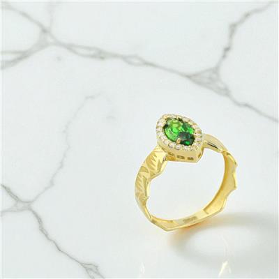 14 Ayar Altın Tasarım Yüzük  -  0196790