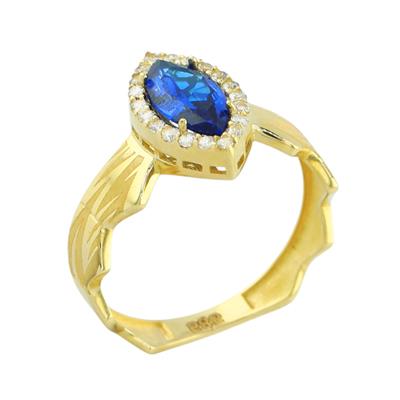 14 Ayar Altın Tasarım Yüzük  -  0196794