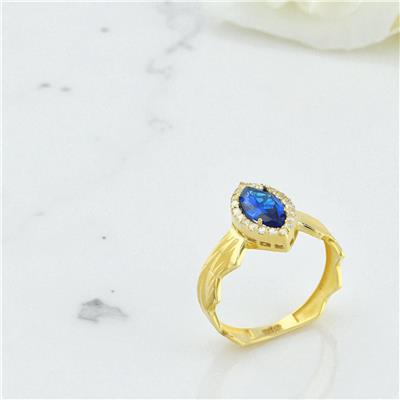 14 Ayar Altın Tasarım Yüzük  -  0196794