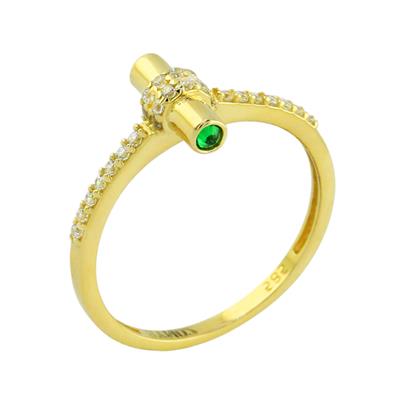 14 Ayar Altın Tasarım Yüzük  -  0197917