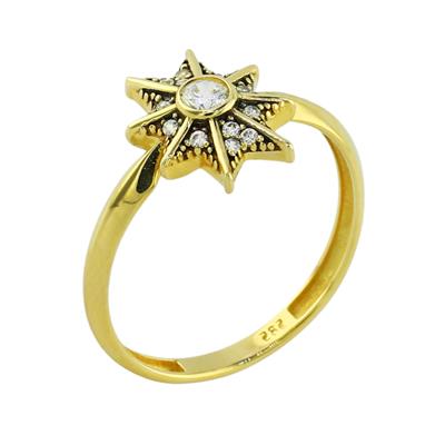 14 Ayar Altın Tasarım Yüzük  -  0197923