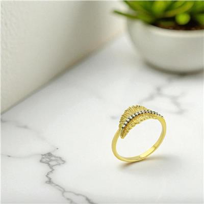 14 Ayar Altın Tasarım Yüzük  -  0197925