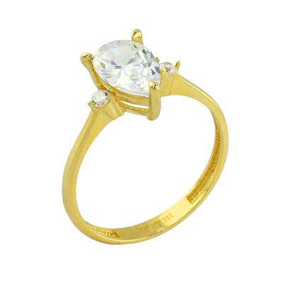 14 Ayar Altın Tasarım Yüzük  -  0198015