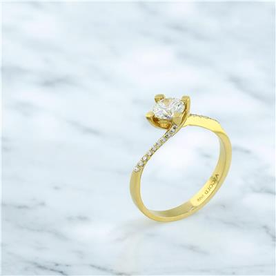 14 Ayar Altın Tasarım Yüzük  -  0198851