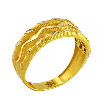 14 Ayar Altın Tasarım Yüzük  -  0198958