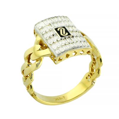 14 Ayar Altın Tasarım Yüzük  -  0199079