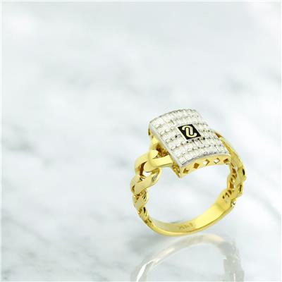 14 Ayar Altın Tasarım Yüzük  -  0199079