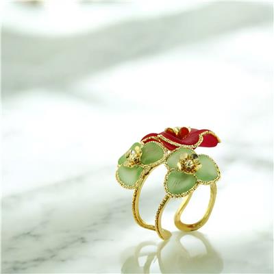 14 Ayar Altın Tasarım Yüzük  -  0200404