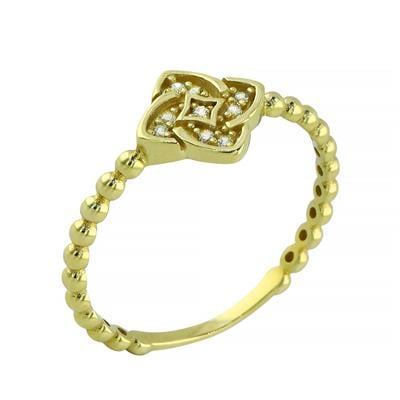 14 Ayar Altın Tasarım Yüzük  -  0201317