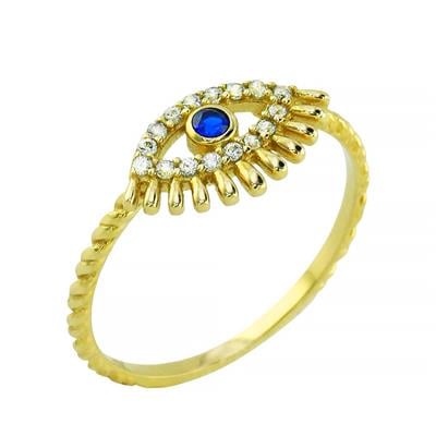 14 Ayar Altın Tasarım Yüzük  -  0201346