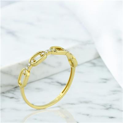 14 Ayar Altın Tasarım Yüzük  -  0201348