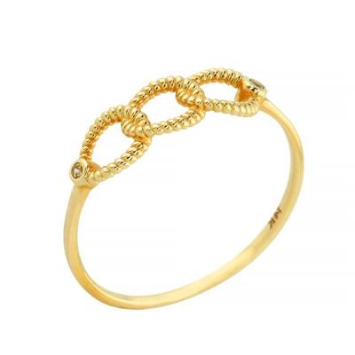 14 Ayar Altın Tasarım Yüzük  -  0201356