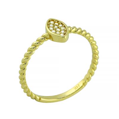 14 Ayar Altın Tasarım Yüzük  -  0201363