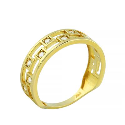 14 Ayar Altın Tasarım Yüzük  -  0201367