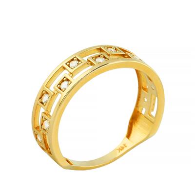 14 Ayar Altın Tasarım Yüzük  -  0201367