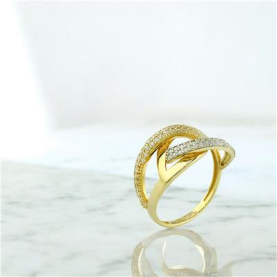 14 Ayar Altın Tasarım Yüzük  -  0202551