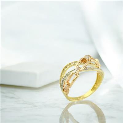 14 Ayar Altın Tasarım Yüzük  -  0202553