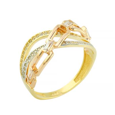 14 Ayar Altın Tasarım Yüzük  -  0202553