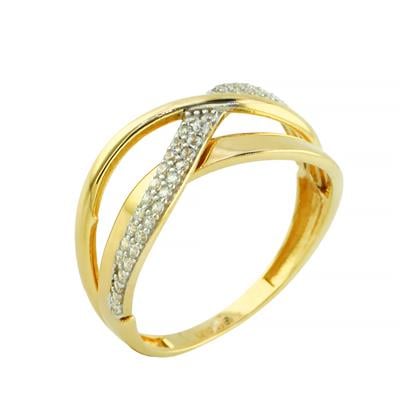 14 Ayar Altın Tasarım Yüzük  -  0202555