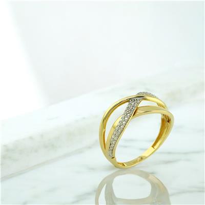 14 Ayar Altın Tasarım Yüzük  -  0202555