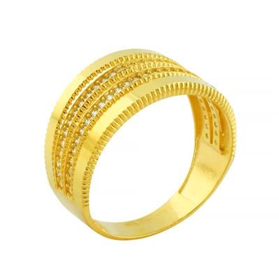 14 Ayar Altın Tasarım Yüzük  -  0202675