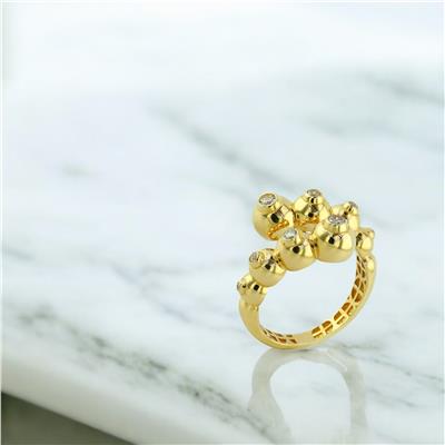 14 Ayar Altın Tasarım Yüzük  -  0203321