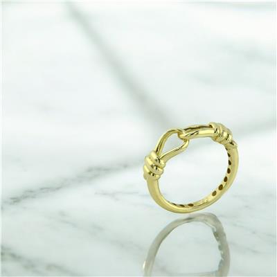 14 Ayar Altın Tasarım Yüzük  -  0203462