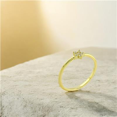 14 Ayar Altın Tasarım Yüzük  -  0203755