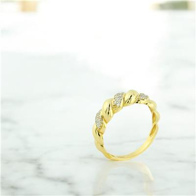 14 Ayar Altın Tasarım Yüzük  -  0205107