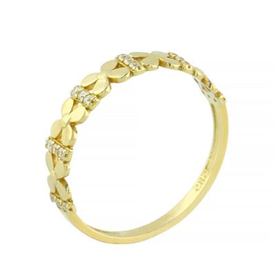 14 Ayar Altın Tasarım Yüzük  -  0205108