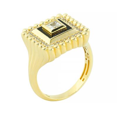 14 Ayar Altın Tasarım Yüzük  -  0205244