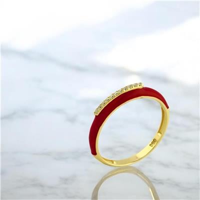 14 Ayar Altın Tasarım Yüzük  -  0206188