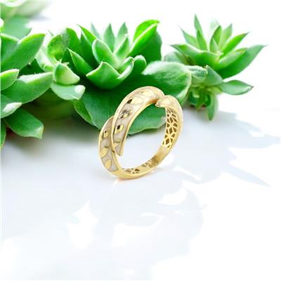 14 Ayar Altın Tasarım Yüzük  -  F003653