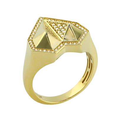 14 Ayar Altın Tasarım Yüzük  -  F004606