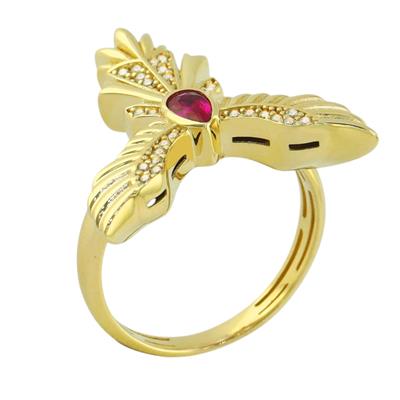 14 Ayar Altın Tasarım Yüzük  -  F004608