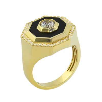 14 Ayar Altın Tasarım Yüzük  -  F004610