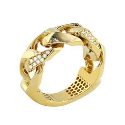 14 Ayar Altın Tasarım Yüzük  -  F004612