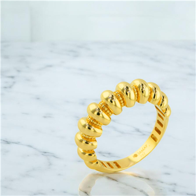 14 Ayar Altın Tasarım Yüzük  -  F006547