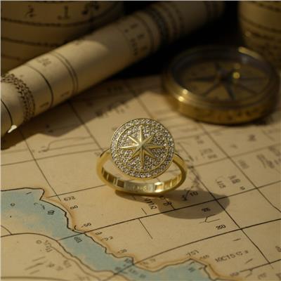 14 Ayar Altın Tasarım Yüzük  -  K218902