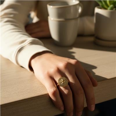 14 Ayar Altın Tasarım Yüzük  -  K218902