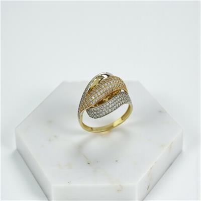 14 Ayar Altın Tasarım Yüzük  -  K221482