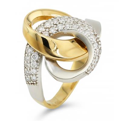 14 Ayar Altın Tasarım Yüzük  -  K221680